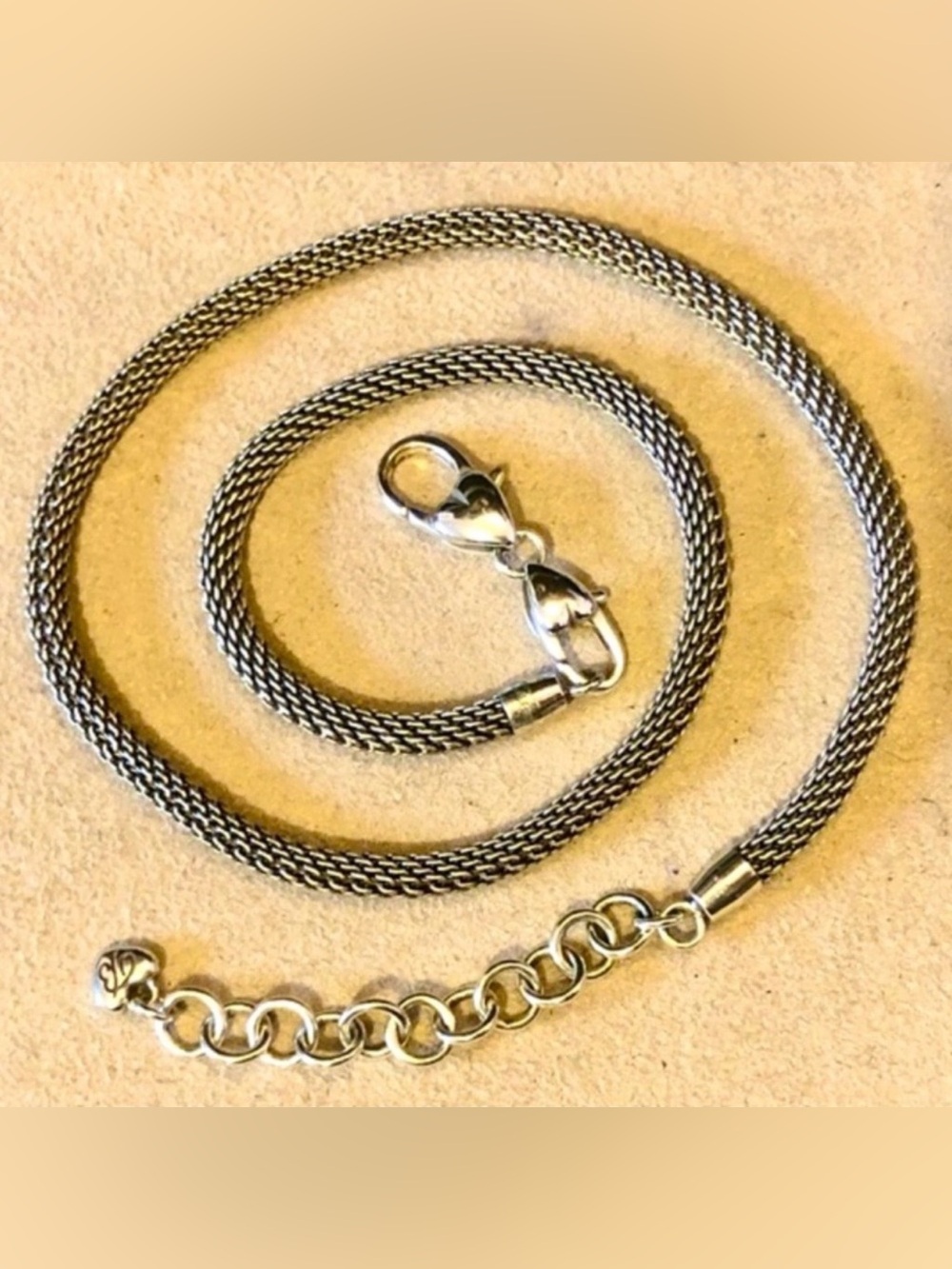 🆕 Brighton Beverly Glam Necklace Holds charms, beads, stoppers Silver Retired